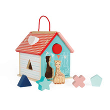 Load image into Gallery viewer, Sophie La Giraffe Shape Sorting House